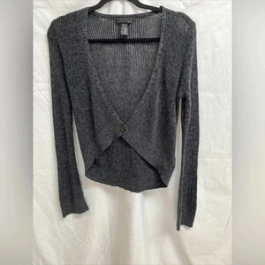 Apostrophe women’s size small long sleeve gray Knit sweater